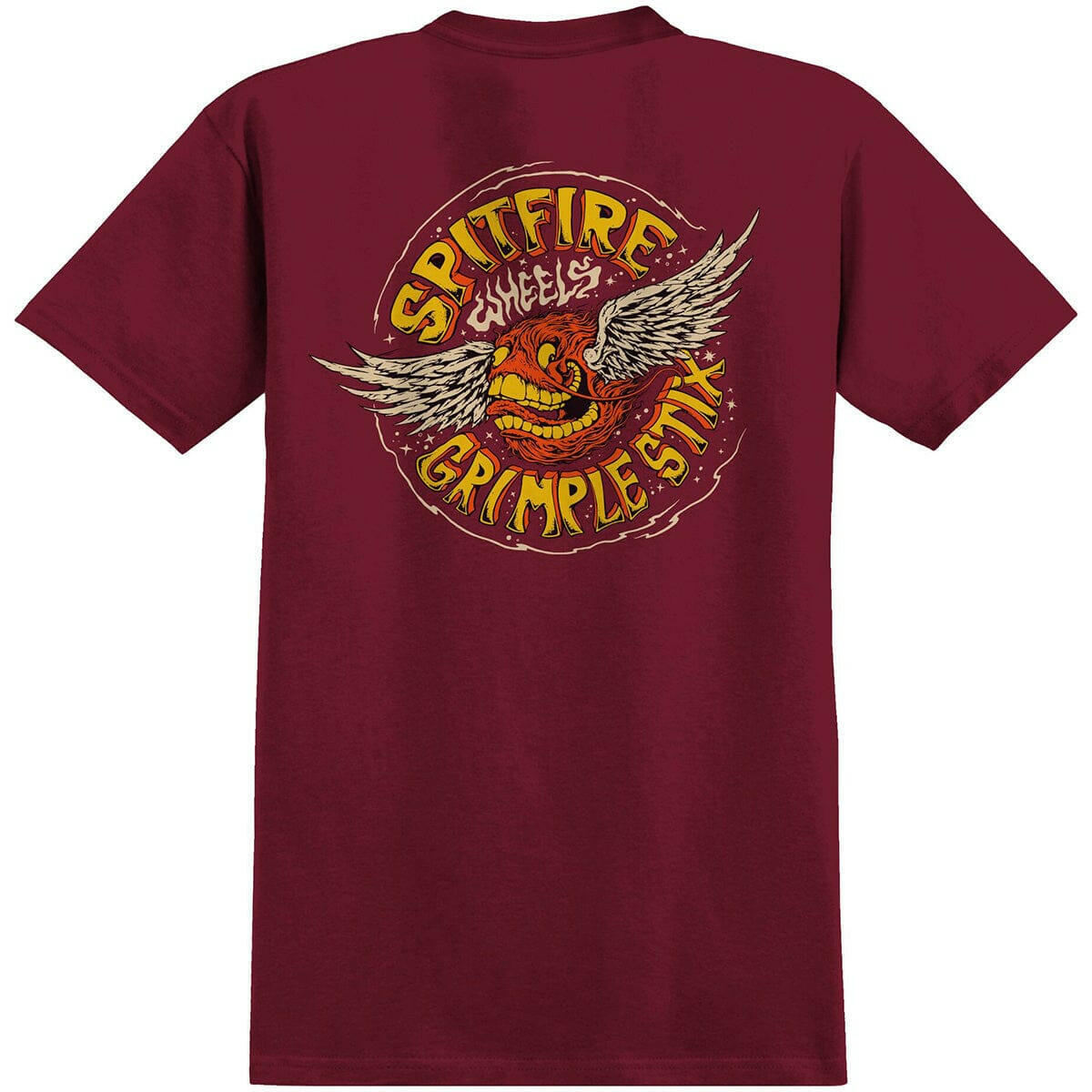 Spitfire - Flying Grimple Tee Burgundy.