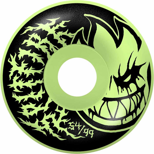 Spitfire - F4 Deathmask II Glow Radial Full 54MM 99A Skateboard Wheels