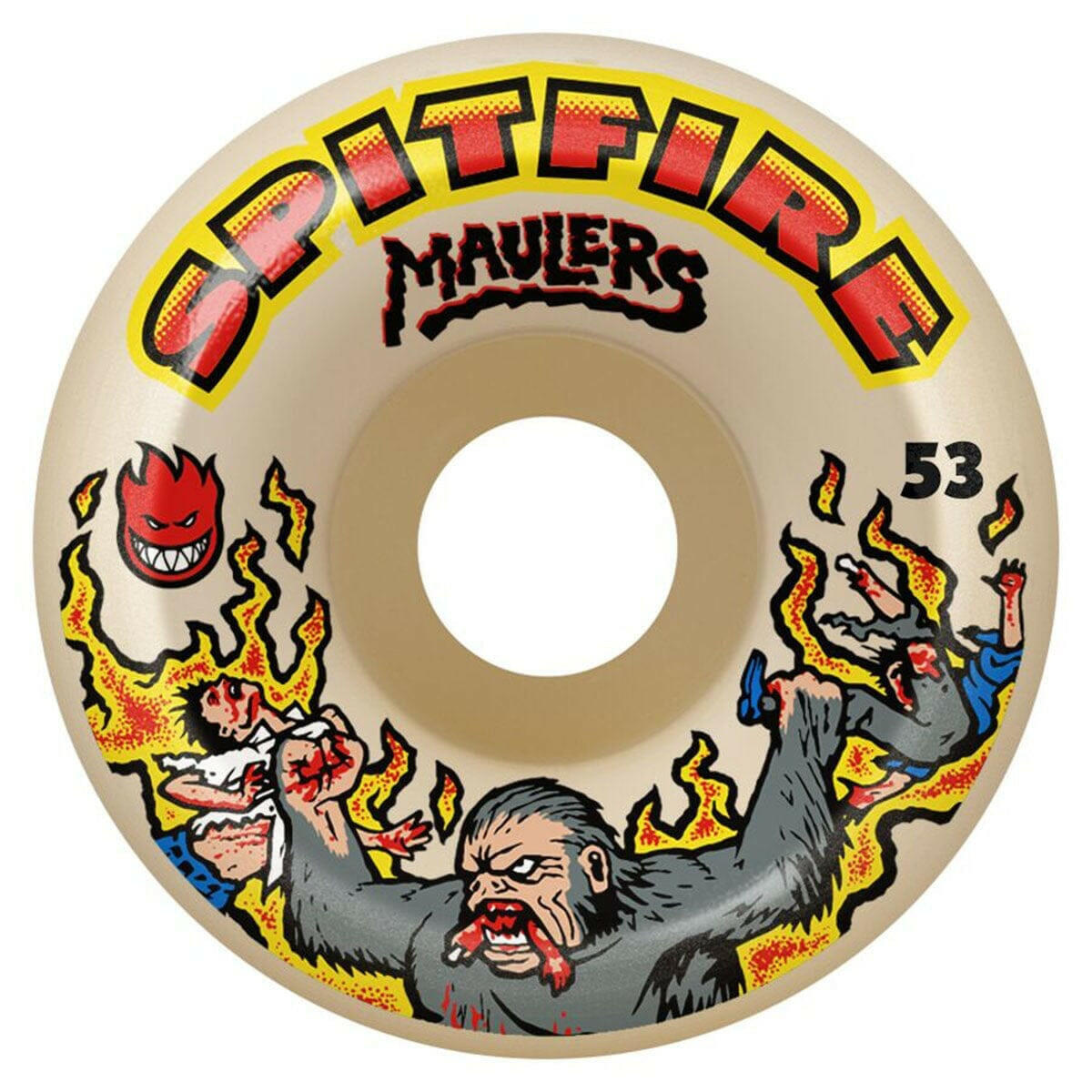 Spitfire - F4 Maulers Conical Full 53MM 99A Skateboard Wheels.