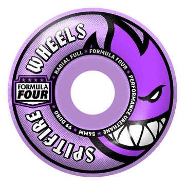 Spitfire F4 Light Purple Radial Full 54MM 99A Skateboard Wheels