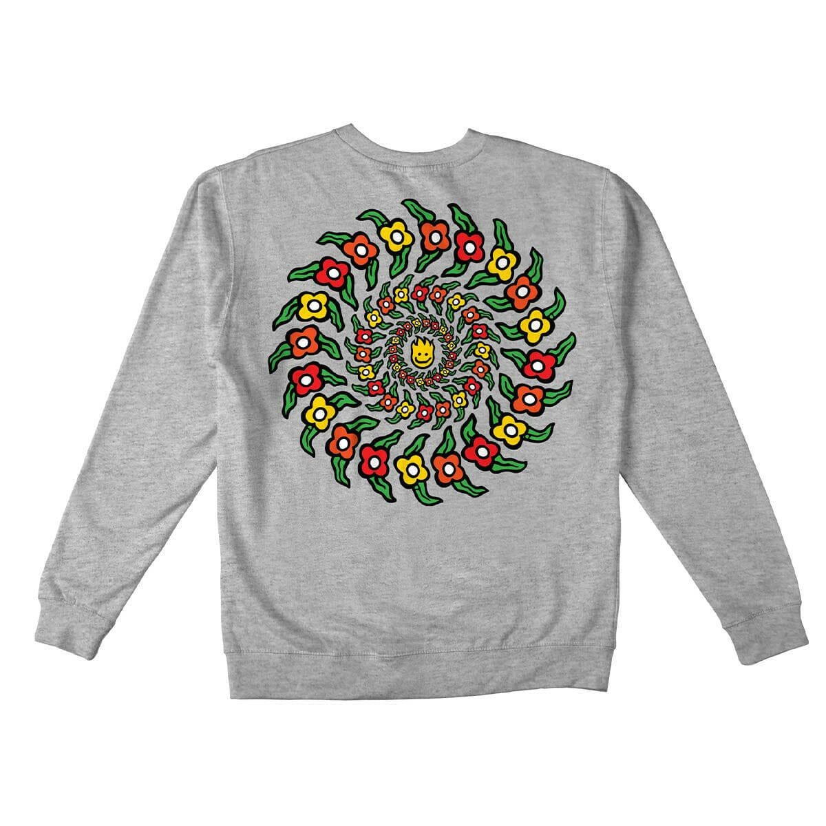 Spitfire - Gonz Flower Swirl Crew Heather Grey.