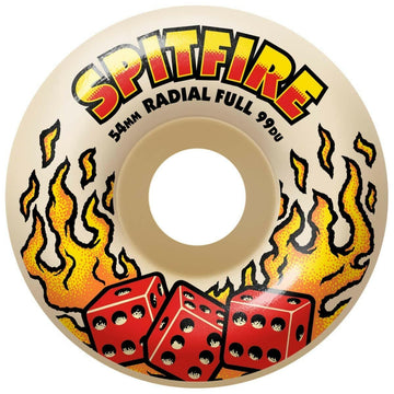 Spitfire - F4 Hot Hand Radial Full 54MM 99A Skateboard Wheels.