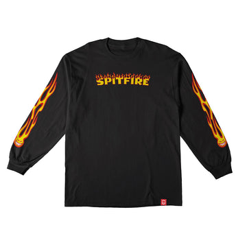 Spitfire - Hotrod Sleeves L/S Tee Black/Yellow.
