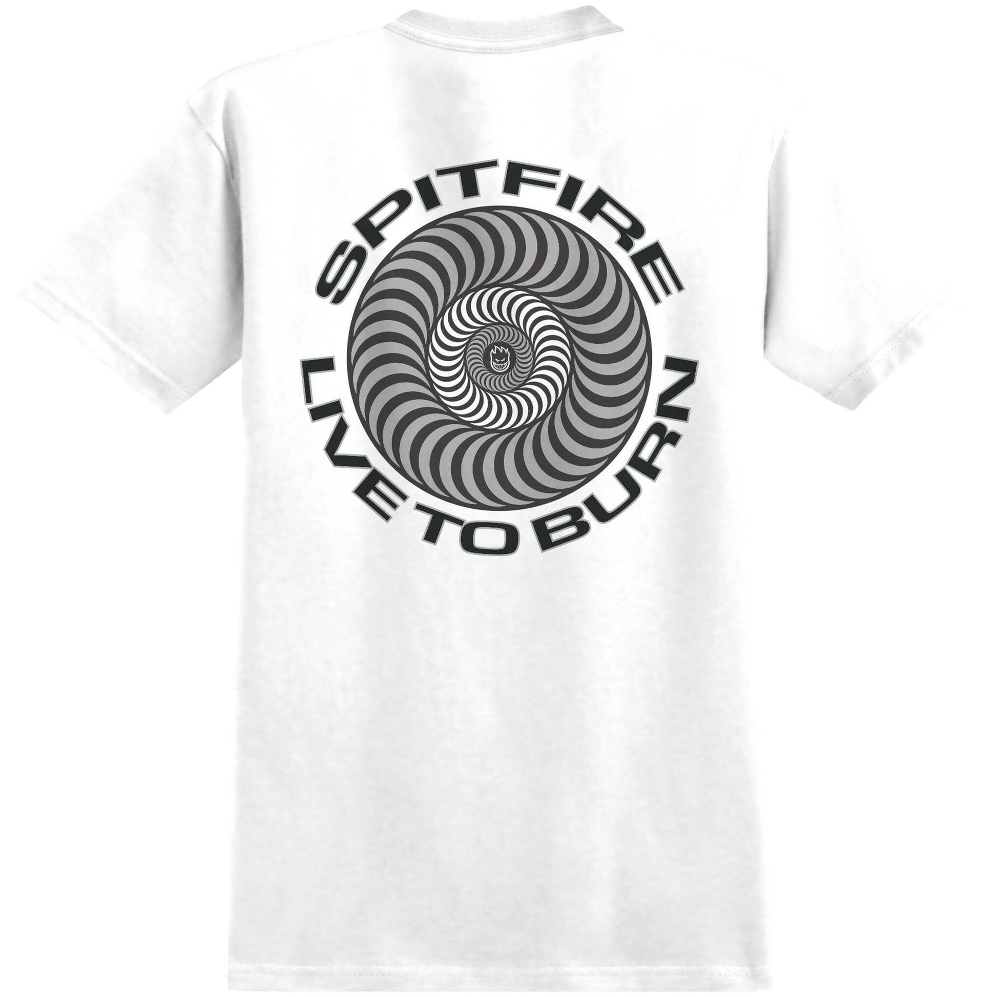 Spitfire - Live To Burn Tee White.