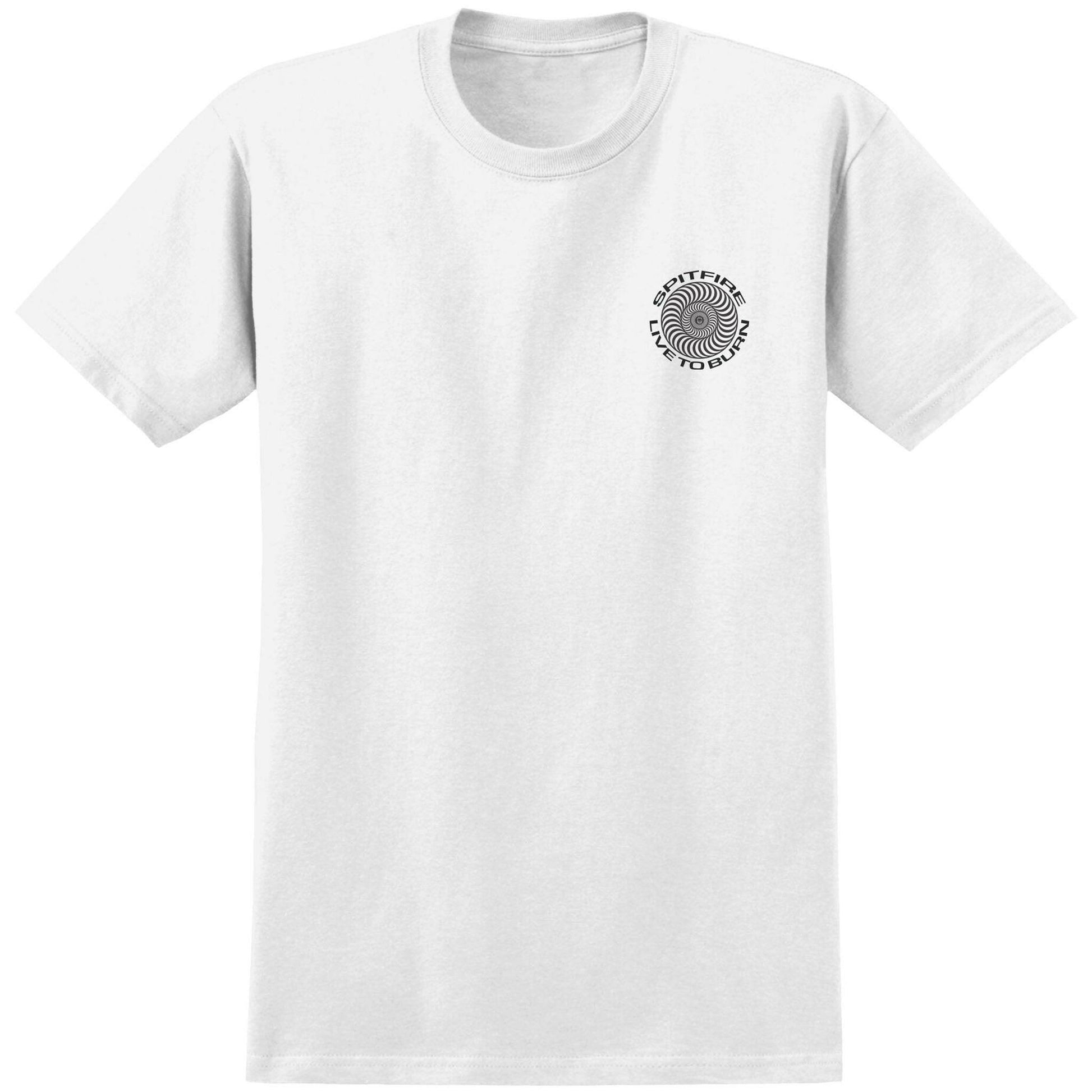 Spitfire - Live To Burn Tee White.