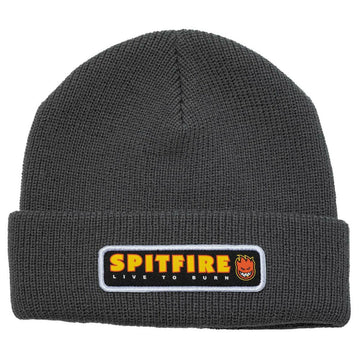 Spitfire - LTB Patch Cuff Beanie Charcoal.