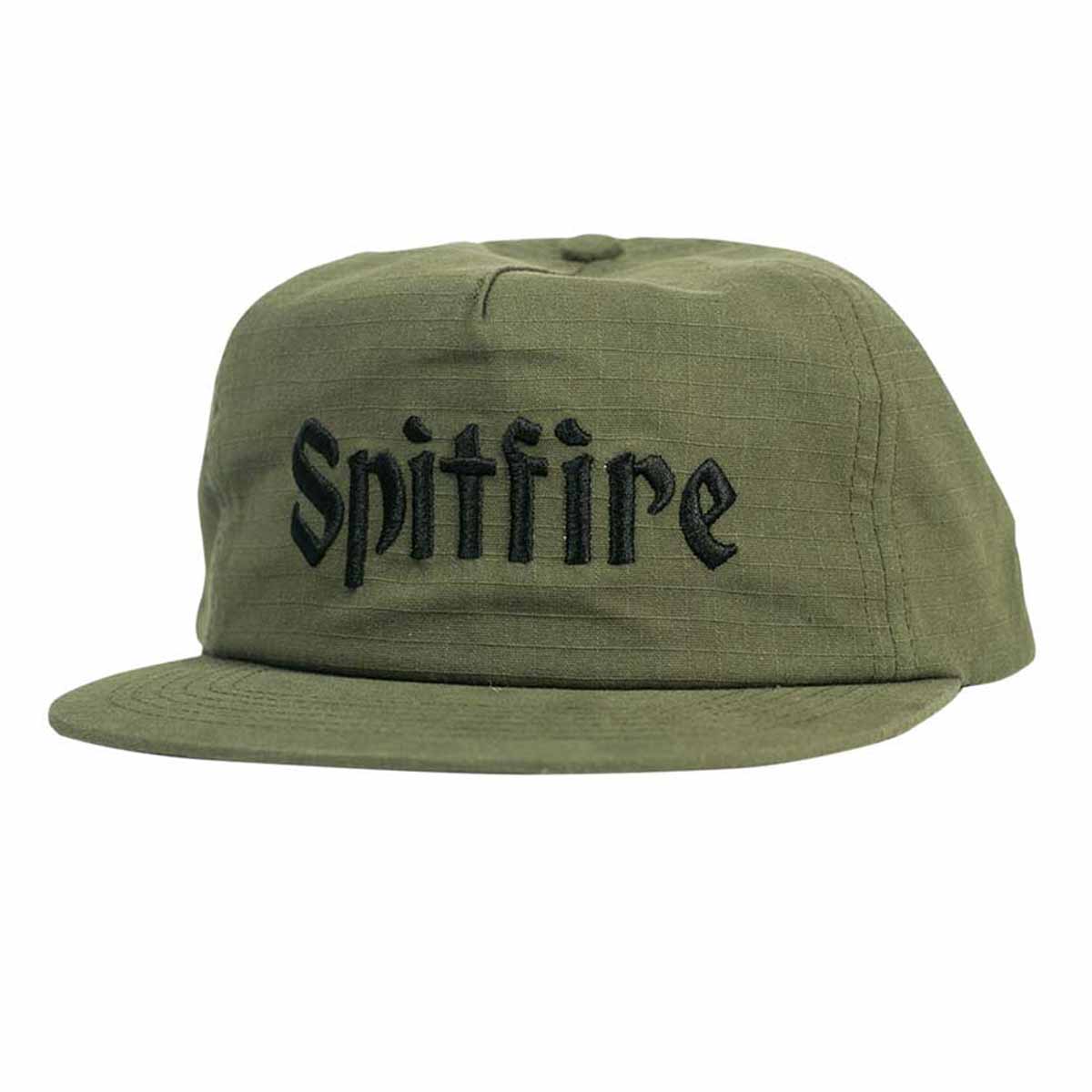 Spitfire Molotov Script Snapback Olive Front
