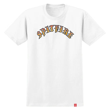 Spitfire - Old E Fade Fill Tee White/Red/Gold