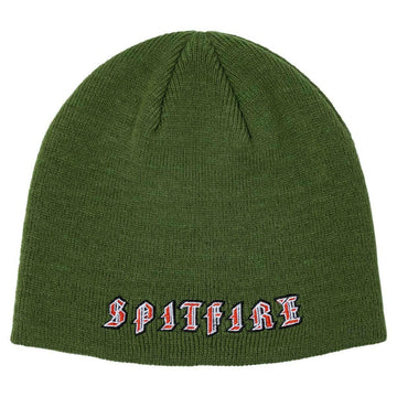 Spitfire - Old E Skully Beanie Olive/Red.