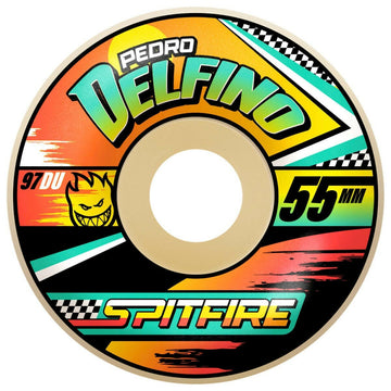 Spitfire - F4 Pedro Delfino Turbo Radial 55MM 97A Skateboard Wheels.