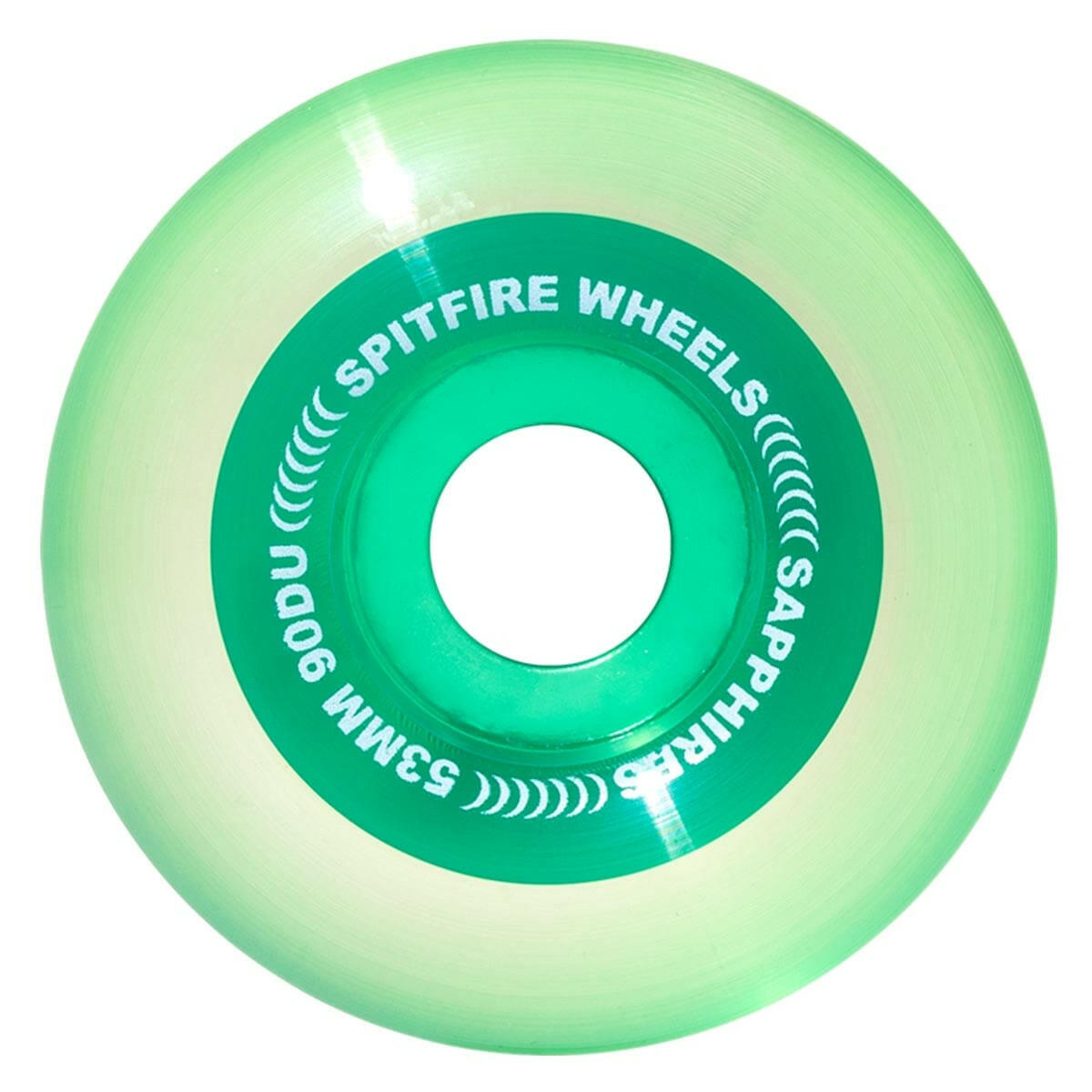 Spitfire - Sapphires Green 53MM 90D Skateboard Wheels.