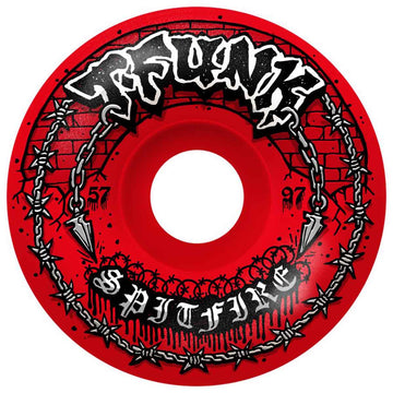 Spitfire F4 T-Funk Raw Radial Full 57MM 97A Skateboard Wheels