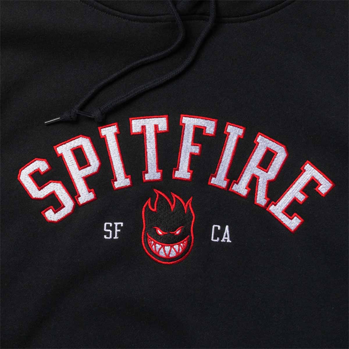 Spitfire Team Bighead Hoodie Black Front Detail