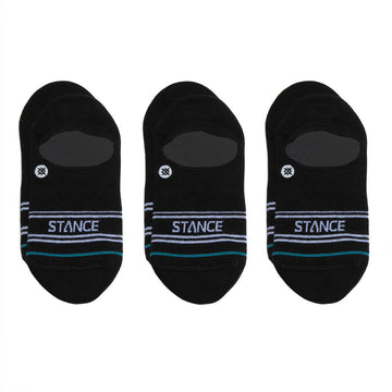 Stance - Basic 3 Pack No Show Socks Black.