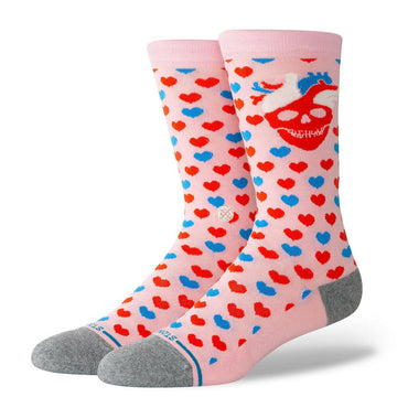 Stance - Strangelove Hearted Socks Pink.