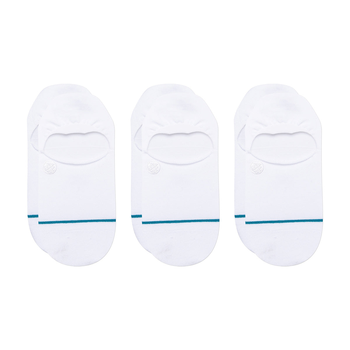 Stance Icon 3 Pack No Show Socks White
