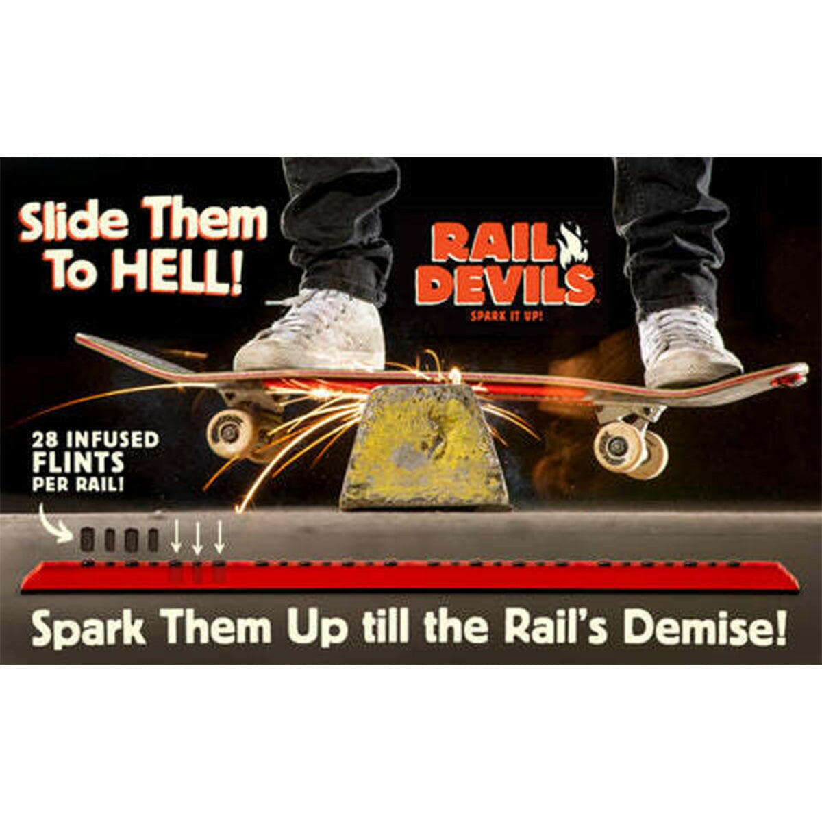 Tail Devil - Rail Devils Sparking Skateboard Rails.