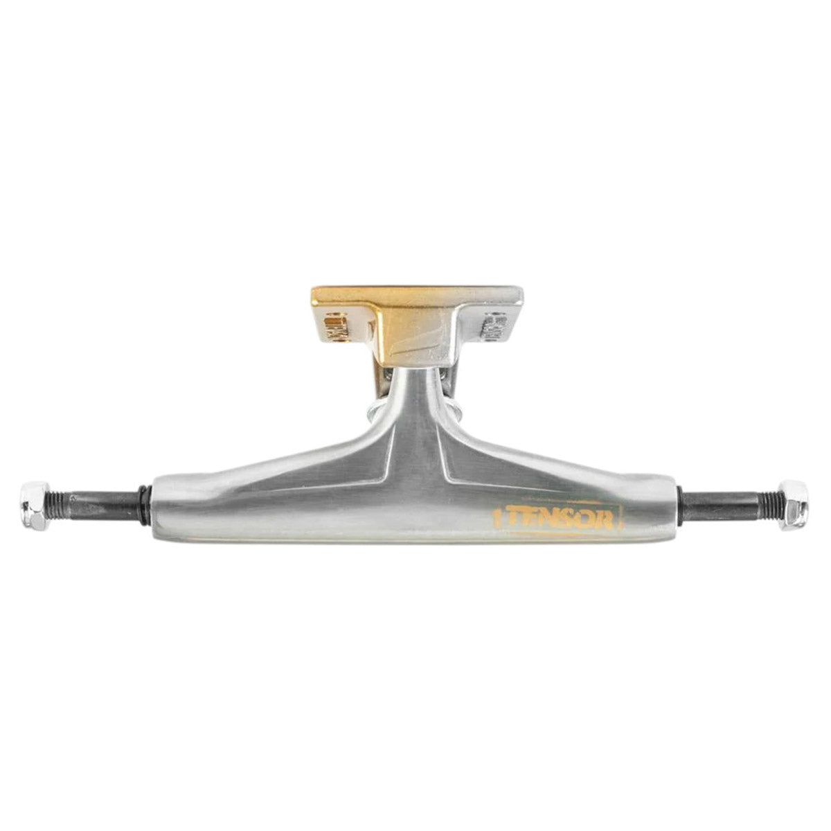 Tensor - Aluminum Stencil Mirror Raw/Gold Fade 5.5 Skateboard Trucks