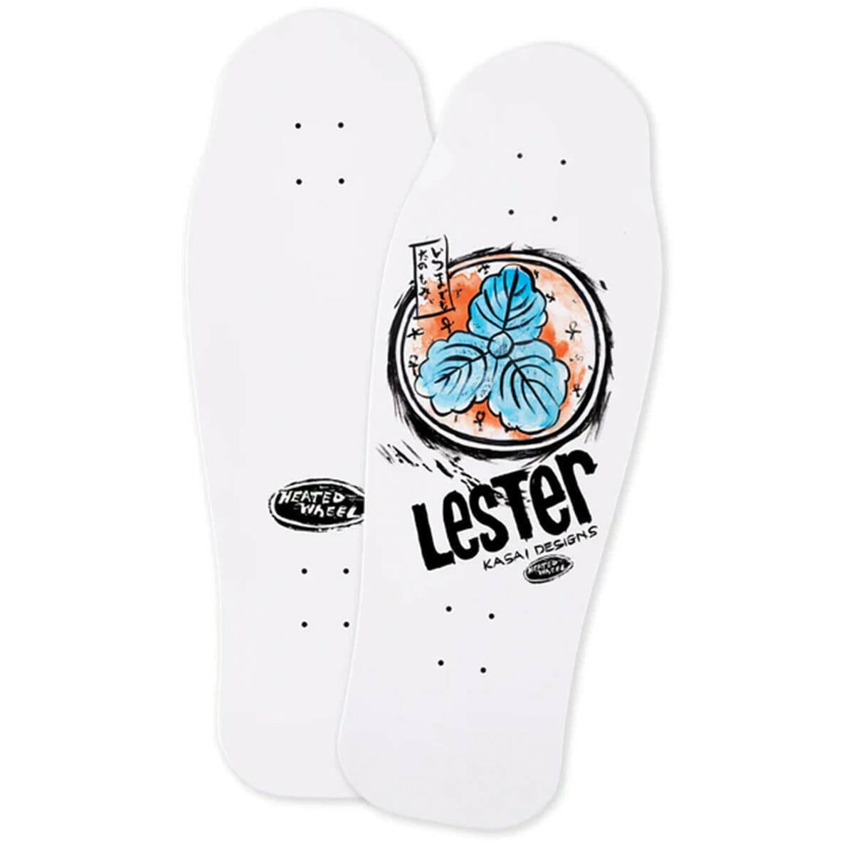 The Heated Wheel - Lester Kasai Ltd Ed 10.375 Skateboard Deck.