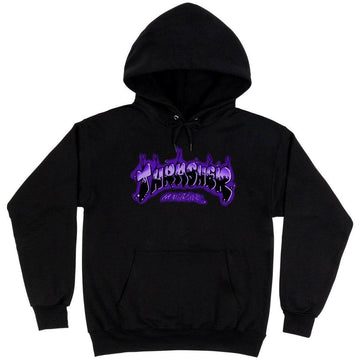 Thrasher - Airbrush Hoodie Black/Purple.