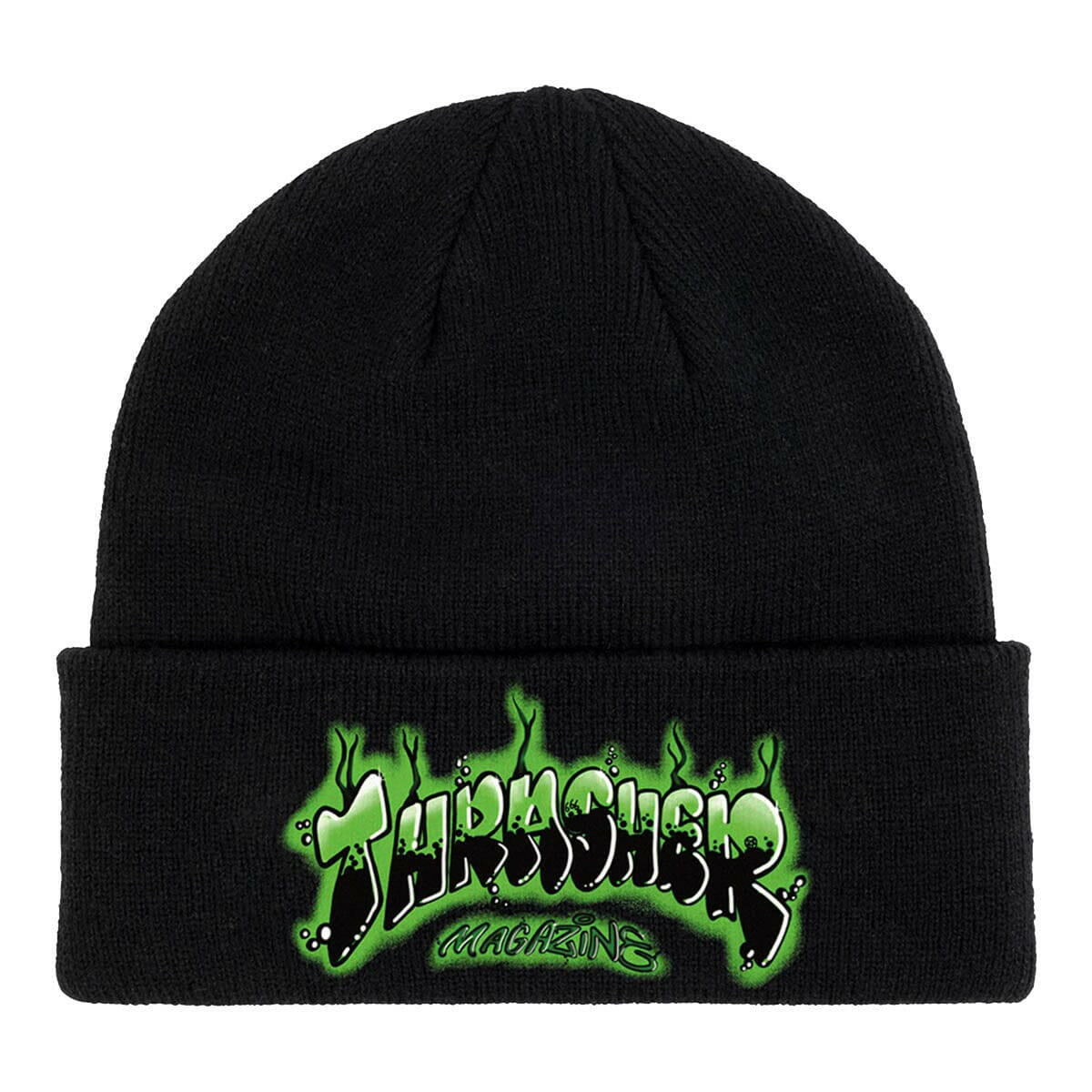 Thrasher - Airbrush Patch Beanie Black.