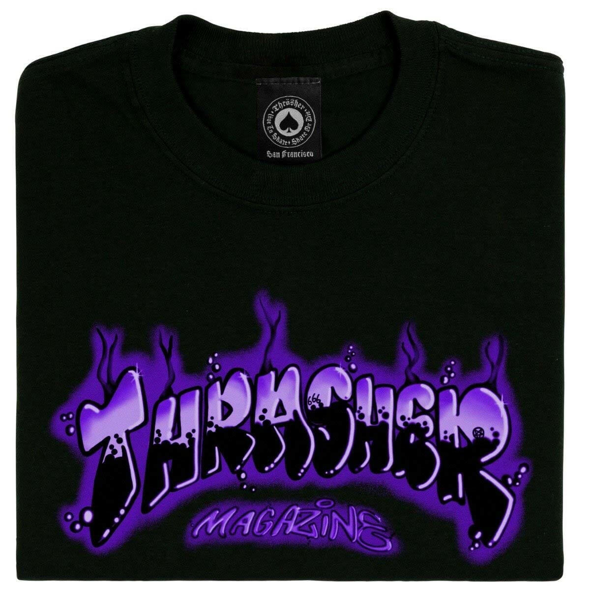 Thrasher - Airbrush Tee Black/Purple.