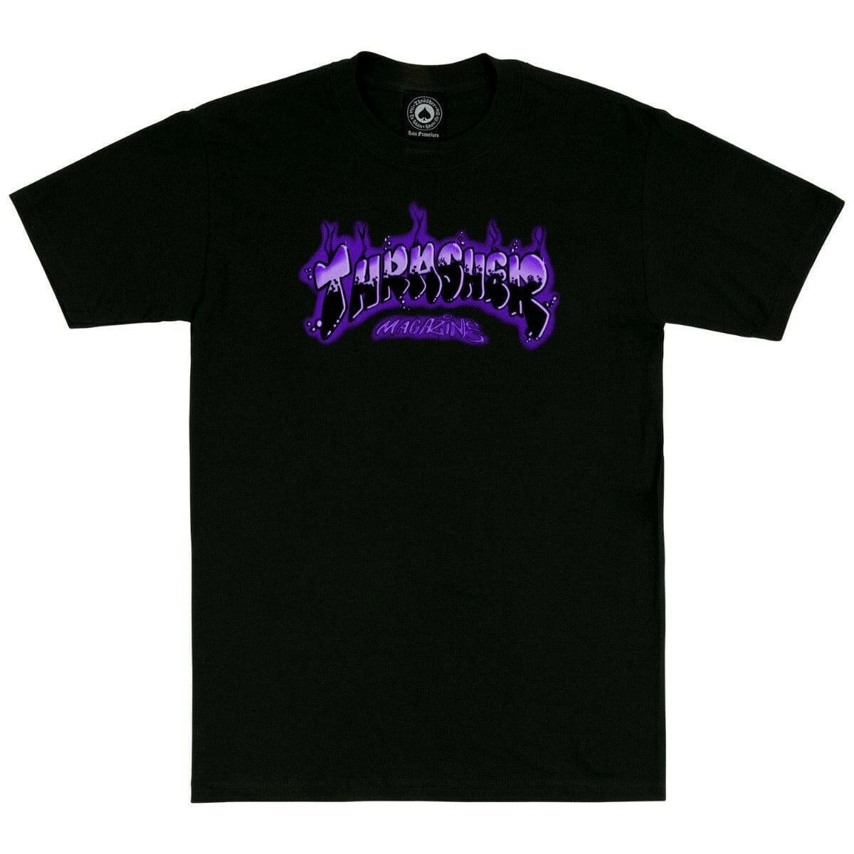 Thrasher - Airbrush Tee Black/Purple.