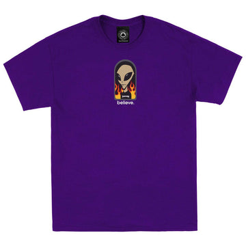 Thrasher - X AWS Believe Tee Purple.