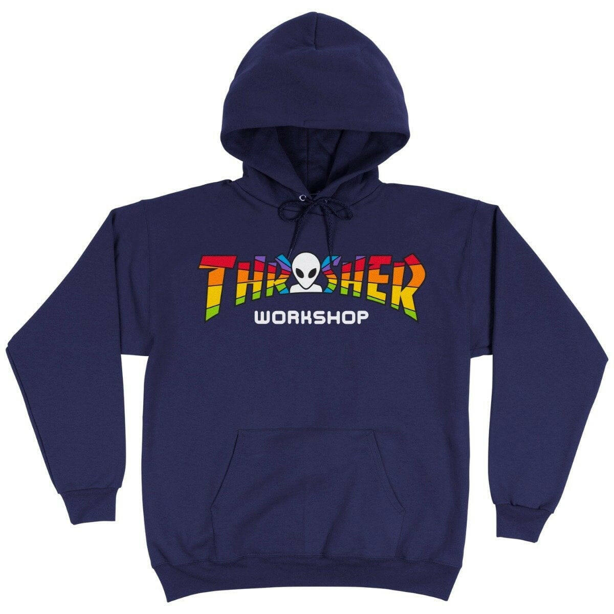 Thrasher - X AWS Spectrum Hoodie Navy.