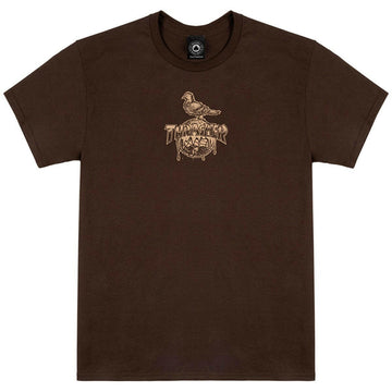 Thrasher - Anti Hero Cover The Earth Tee Dark Chocolate.