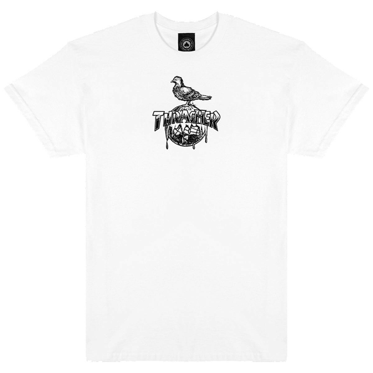 Thrasher - Anti Hero Cover The Earth Tee White.