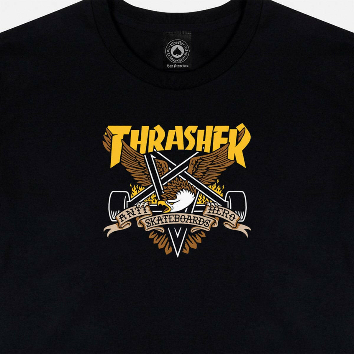 Thrasher - Anti Hero Eaglegram Tee Black.