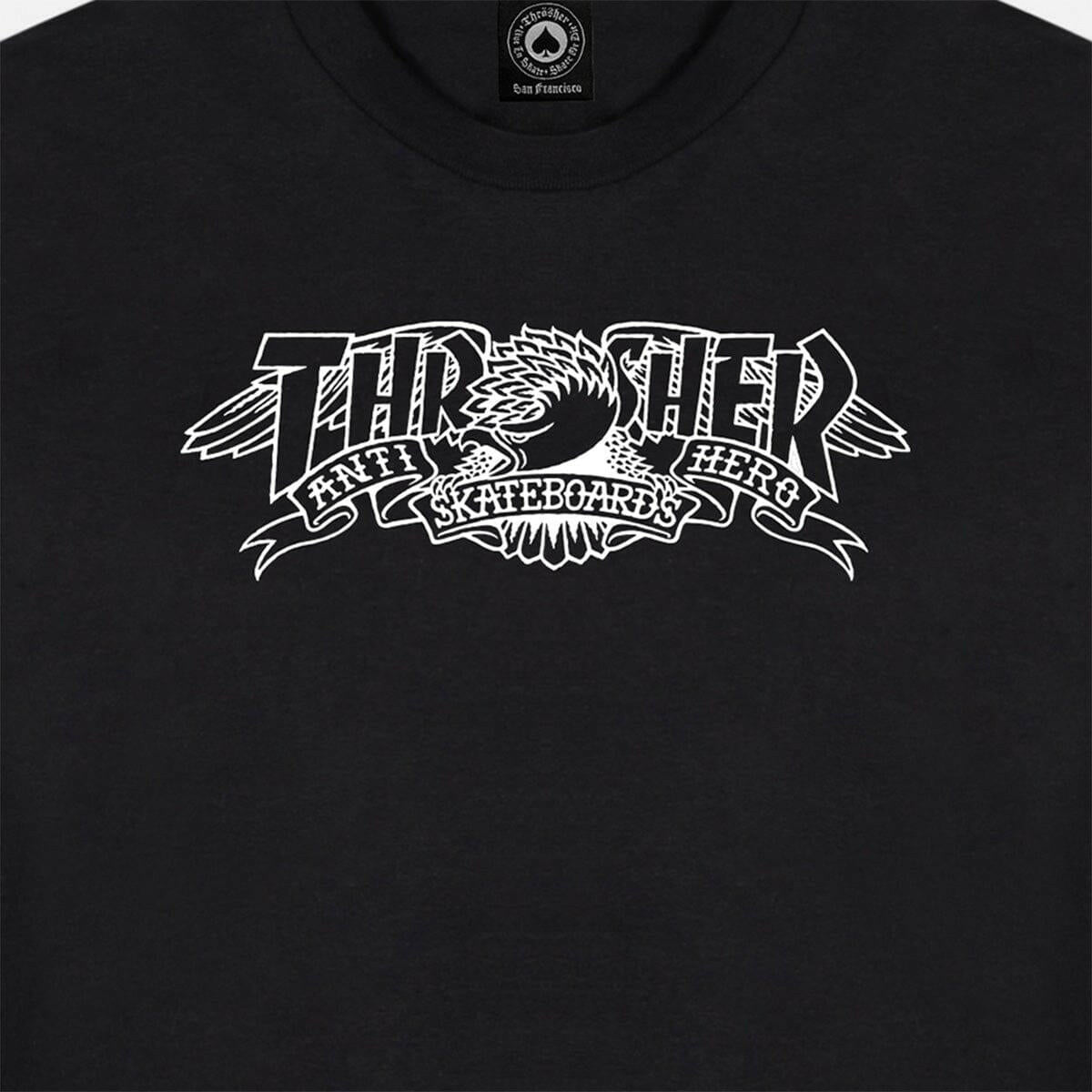 Thrasher - Anti Hero Mag Banner L/S Tee Black.