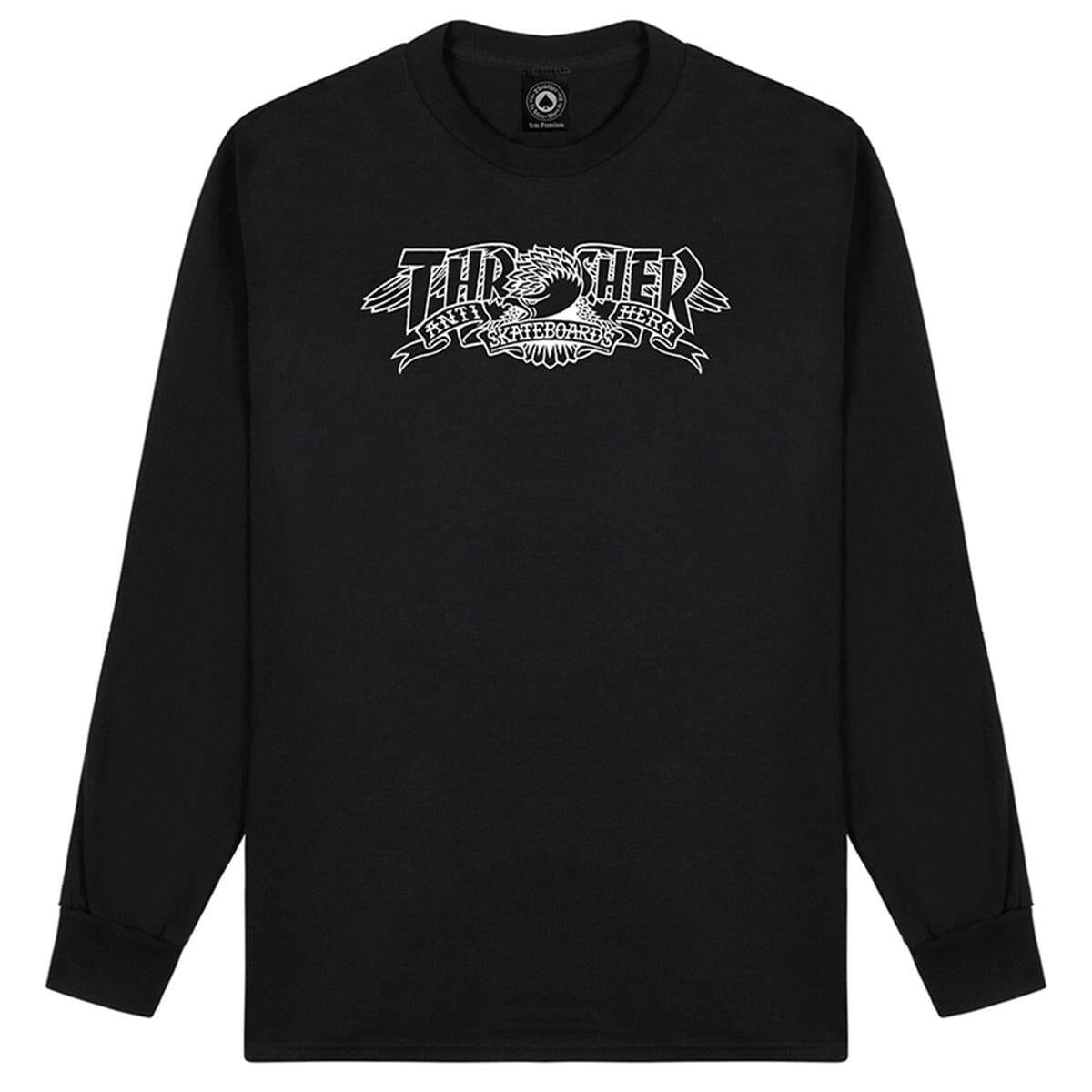 Thrasher - Anti Hero Mag Banner L/S Tee Black.