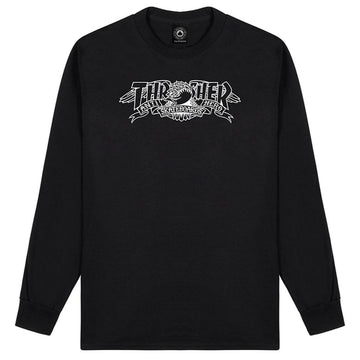 Thrasher - Anti Hero Mag Banner L/S Tee Black.