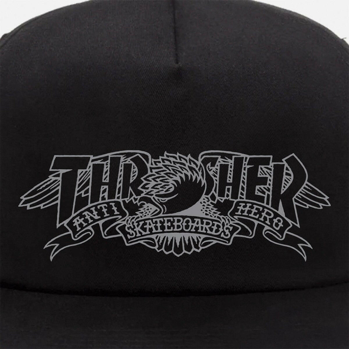 Thrasher - Anti Hero Mag Banner Snapback Black.