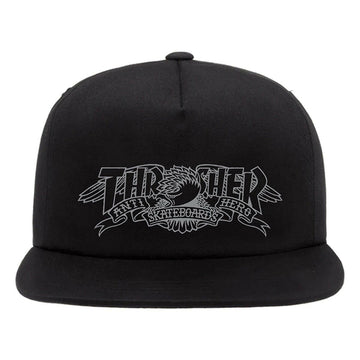 Thrasher - Anti Hero Mag Banner Snapback Black.