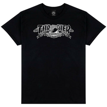 Thrasher - Anti Hero Mag Banner Tee Black.