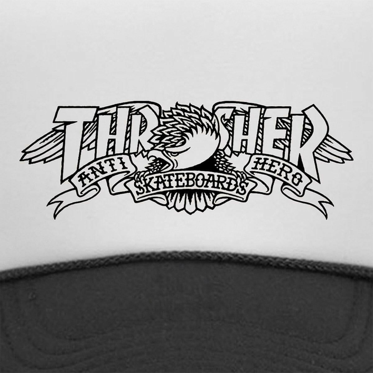 Thrasher - Anti Hero Mag Banner Trucker Black/White.