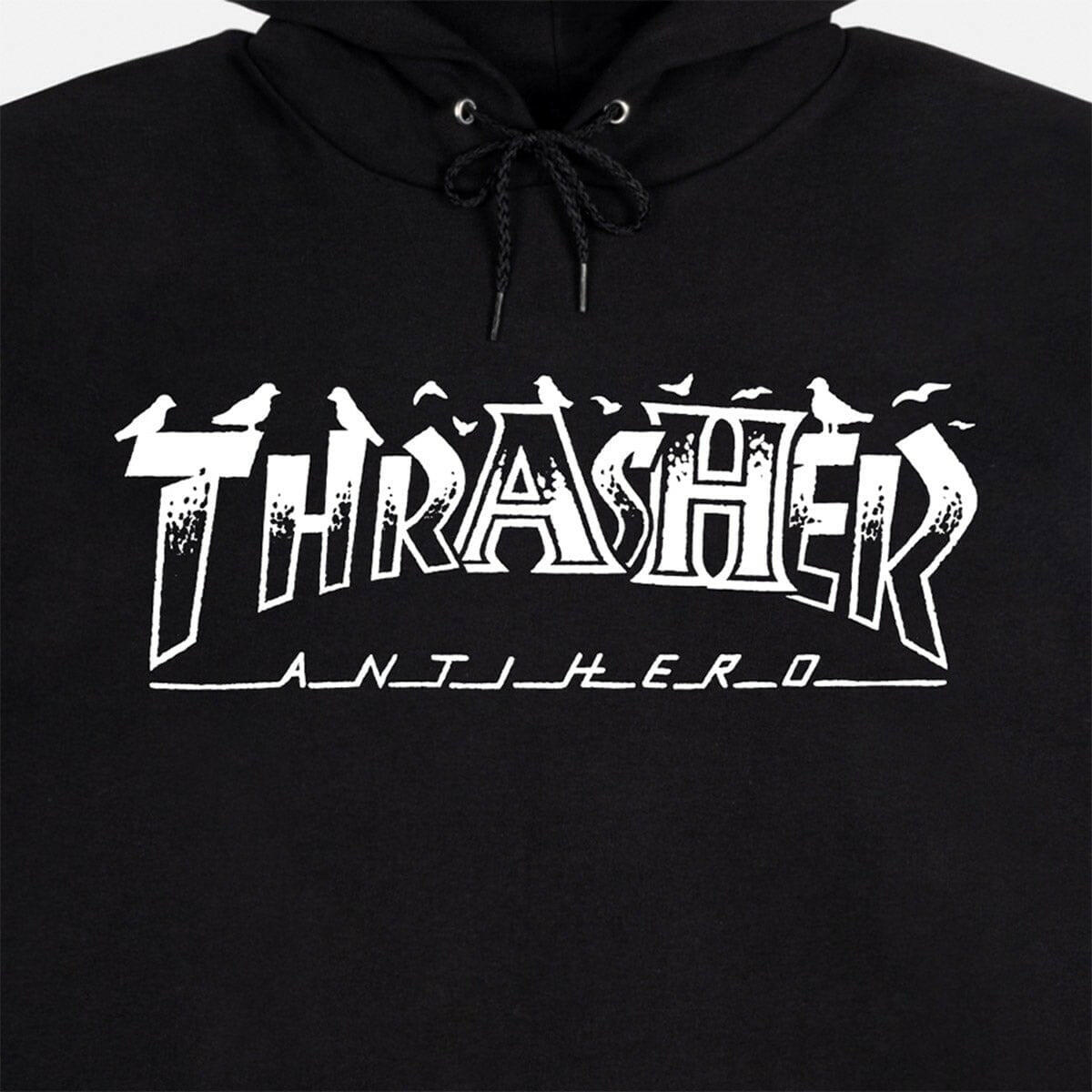 Thrasher - Anti Hero Pigeon Mag Hoodie Black.