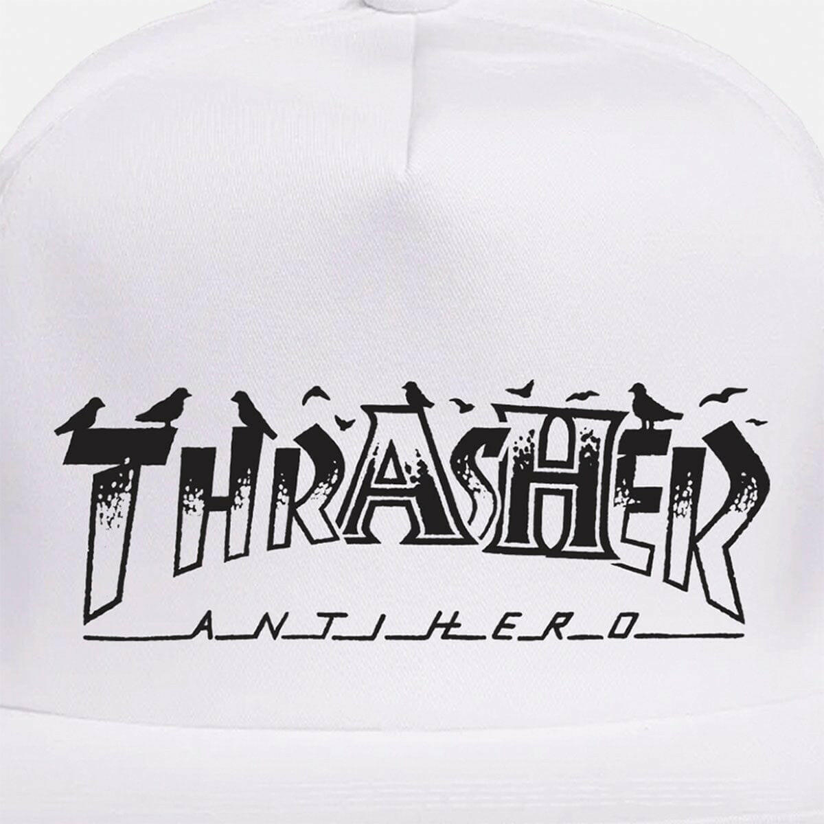 Thrasher - Anti Hero Pigeon Mag Snapback White.