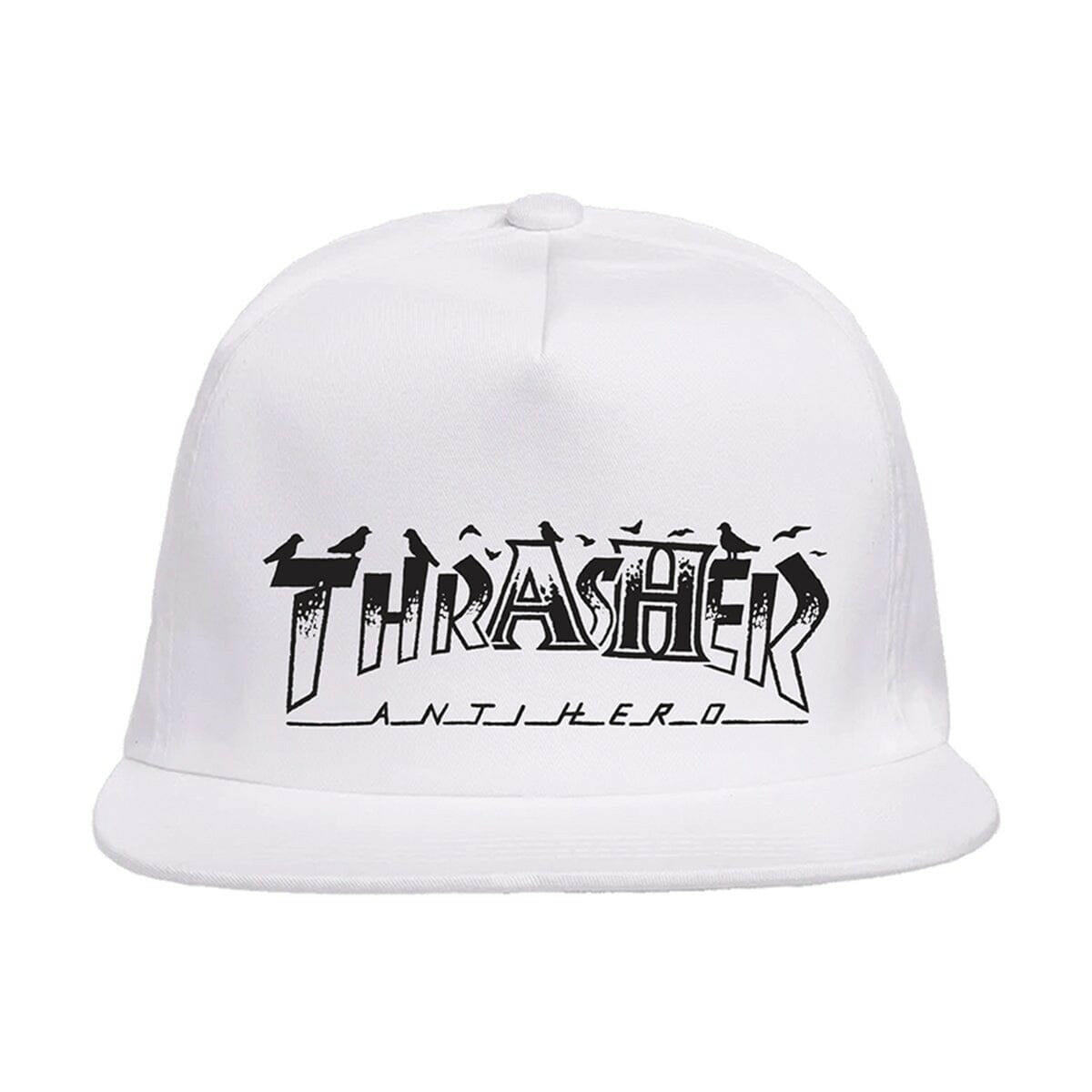 Thrasher - Anti Hero Pigeon Mag Snapback White.