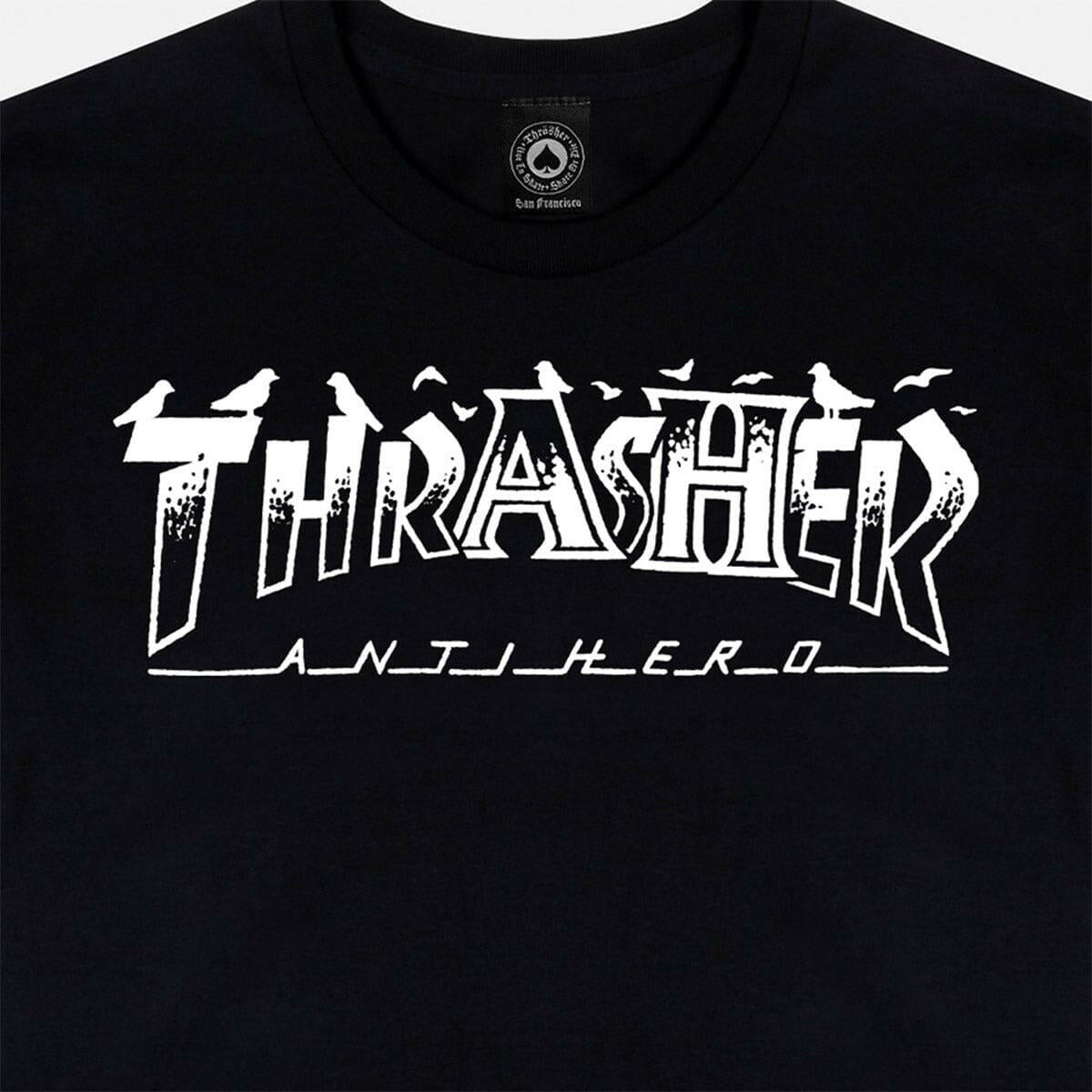 Thrasher - Anti Hero Mag Pigeon Mag Tee Black.