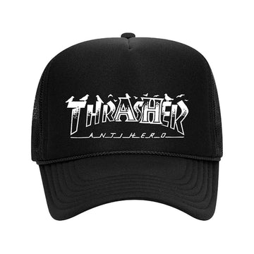 Thrasher - Anti Hero Pigeon Mag Trucker Black.