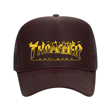 Thrasher - Anti Hero Pigeon Mag Trucker Brown.
