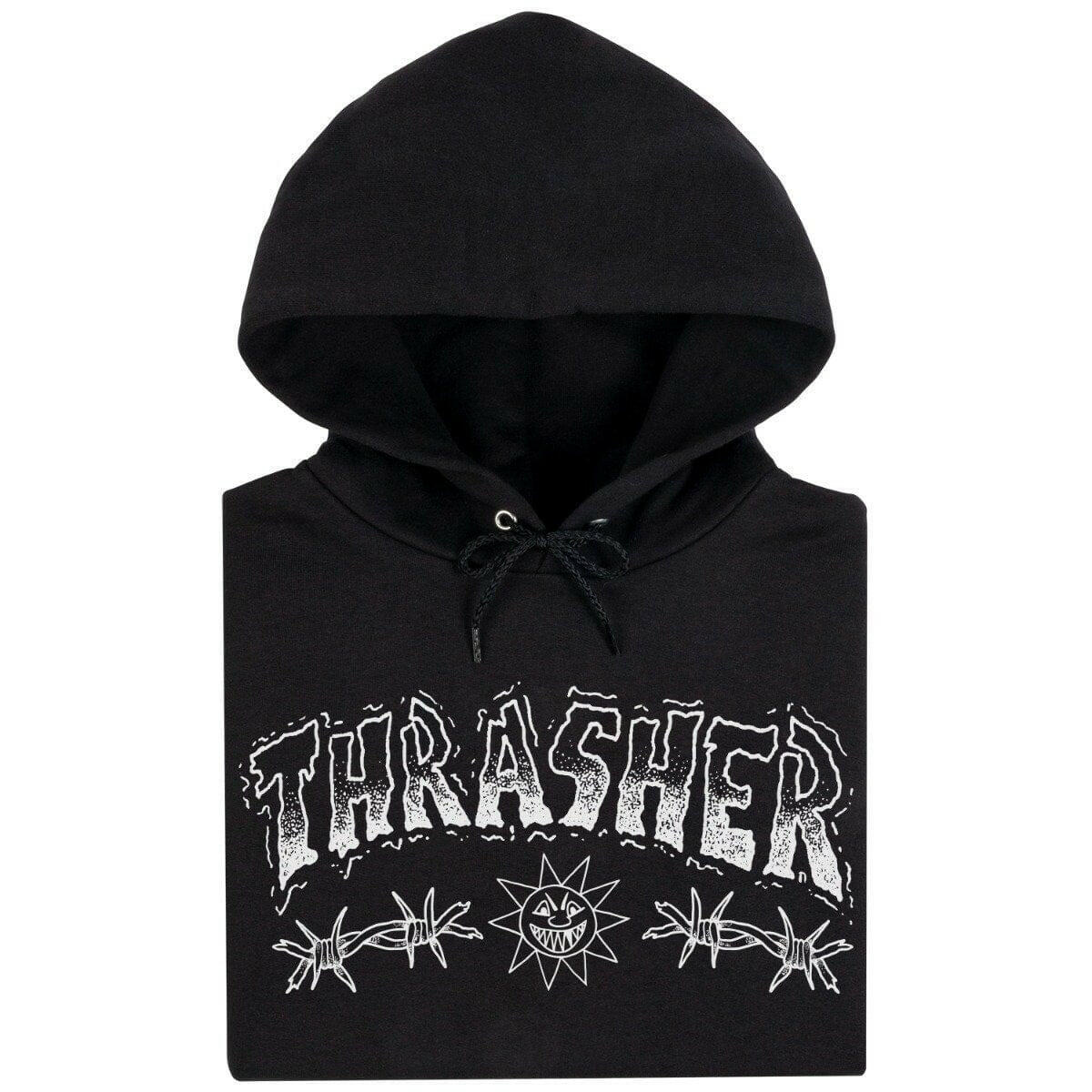 Thrasher - Barbed Wire Hoodie Black.
