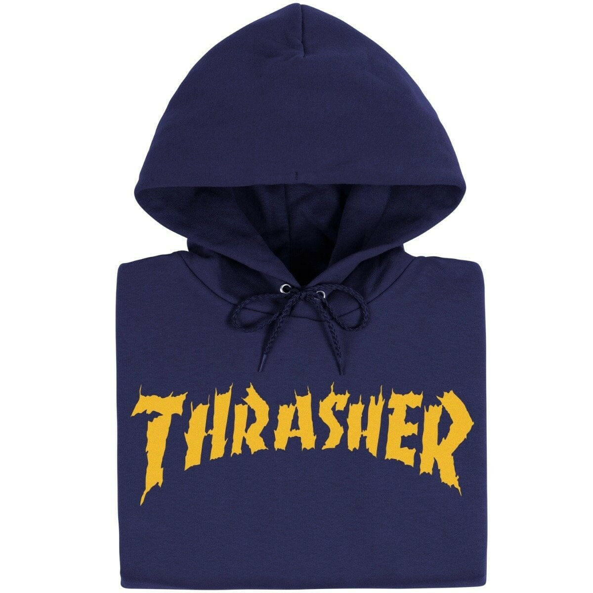 Thrasher - Burn It Down Hoodie Navy.