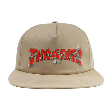 Thrasher - Chains by Daniel Shepard Snapback Khaki.