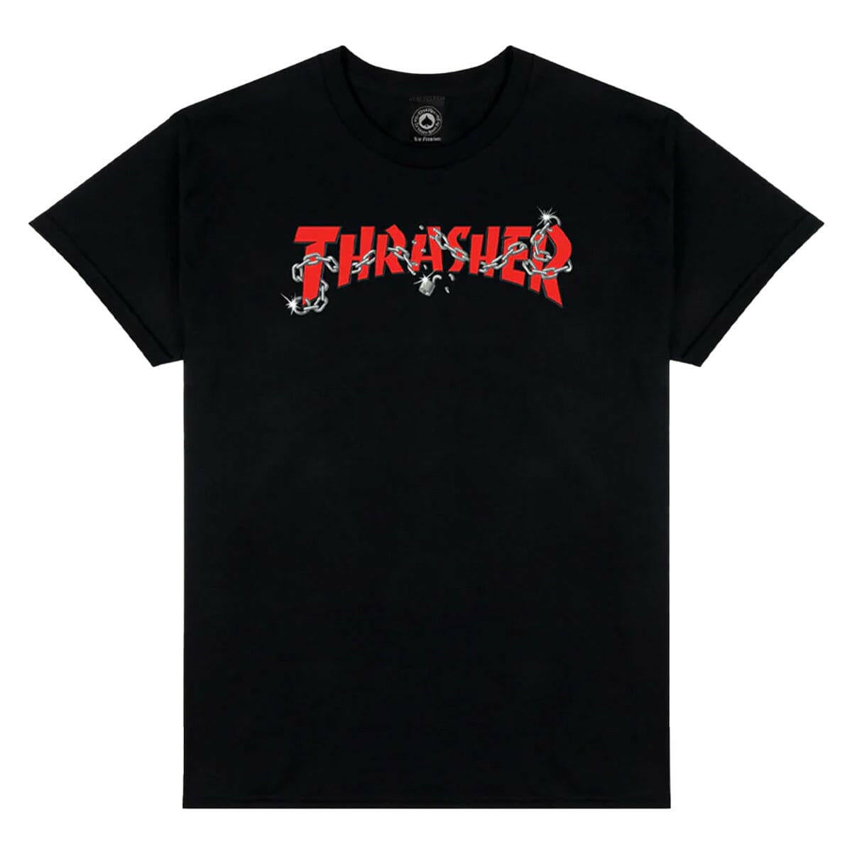 Thrasher - Chains by Daniel Shepard Tee Black.