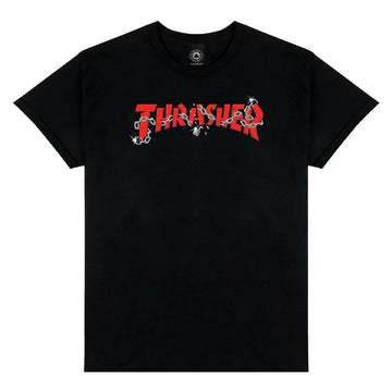 Thrasher - Chains by Daniel Shepard Tee Black.